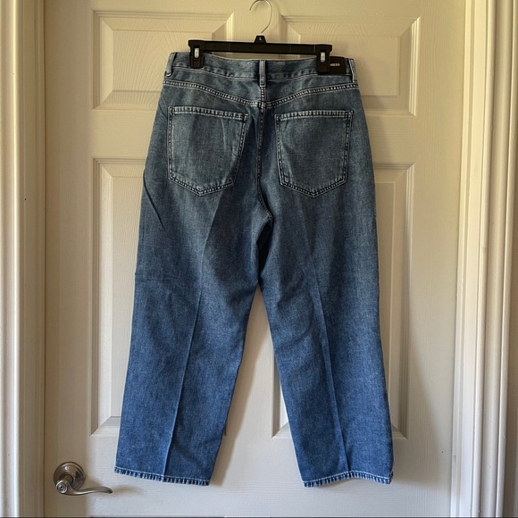 High Waisted Lightweight Cropped Wide Leg Jeans - Picture 4 of 6